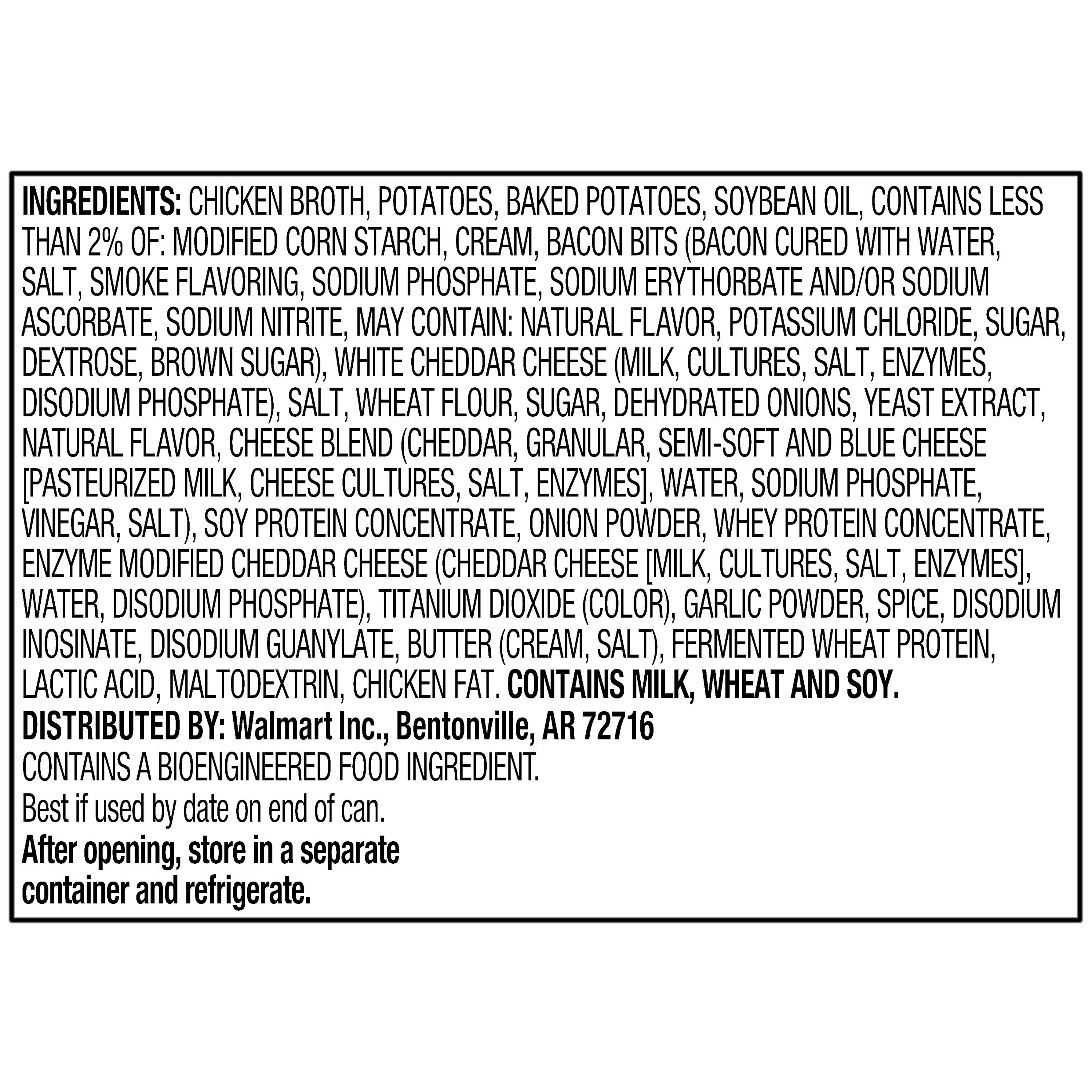 (3 pack) Great Value Traditional Minestrone Soup, 18.8 oz Can (Shelf Stable)
