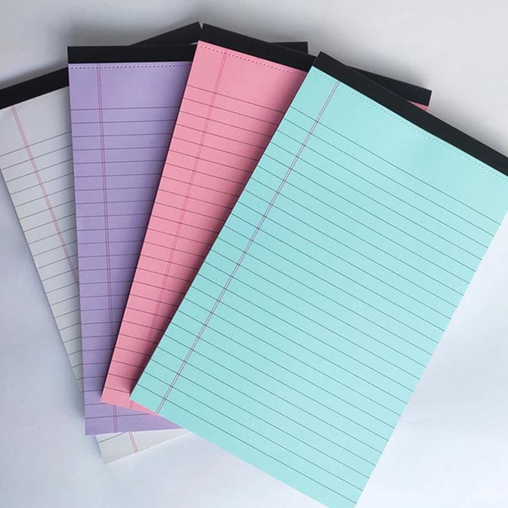 4Pcs Colorful Notepads Lined Writing Notepad 50 Sheets Per Pad For Note Taking