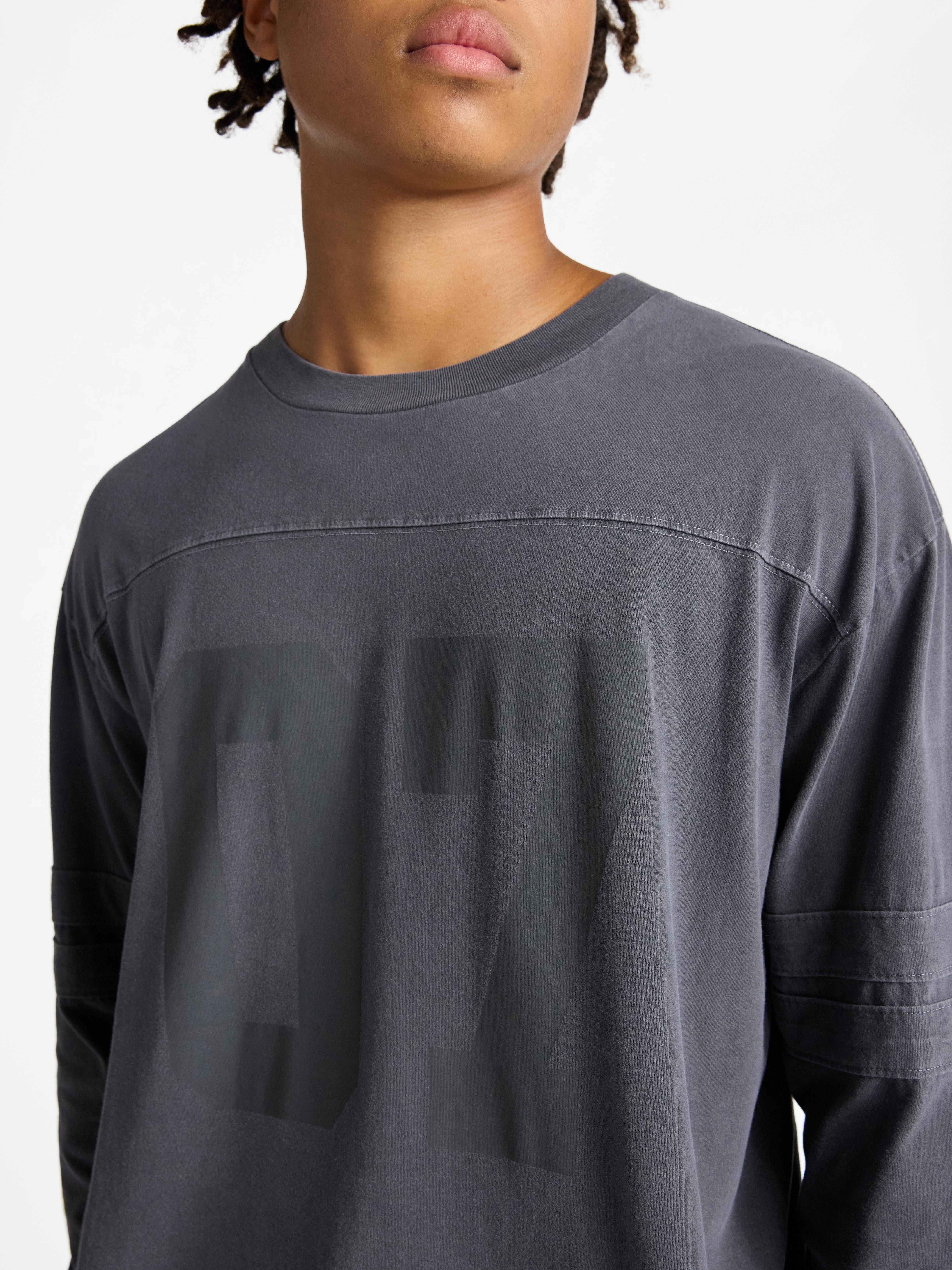No Boundaries Men's & Big Men's Long Sleeves Varsity Tee ,Sizes XS-5XL