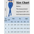 thumbnail image 6 of FEOYA Women Glossy Leggings Oil Shiny Pantyhose Thigh-High Stockings Tights Wet Look Pants Nightclub Blue M for Valentine's Day Gifts, 6 of 7