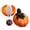 B001- Clear, variant on Halloween Pumpkin Decorations, Ghost Toys Filled Plastic Pumpkin Gift Box, Compact 6X6X3 Inch Halloween Ghost Decor for Tabletop Display, Creepy Halloween Prank Surprise Favor