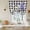 Black, variant on Easter Balloon Curtains 63 Inch Length for Living Room/Bedroom, Spring Rabbit Watercolor Flowers Purple Stripes Rod Pocket Privacy Door Curtains Decorative Tie Up Shade for Window 52"x63"