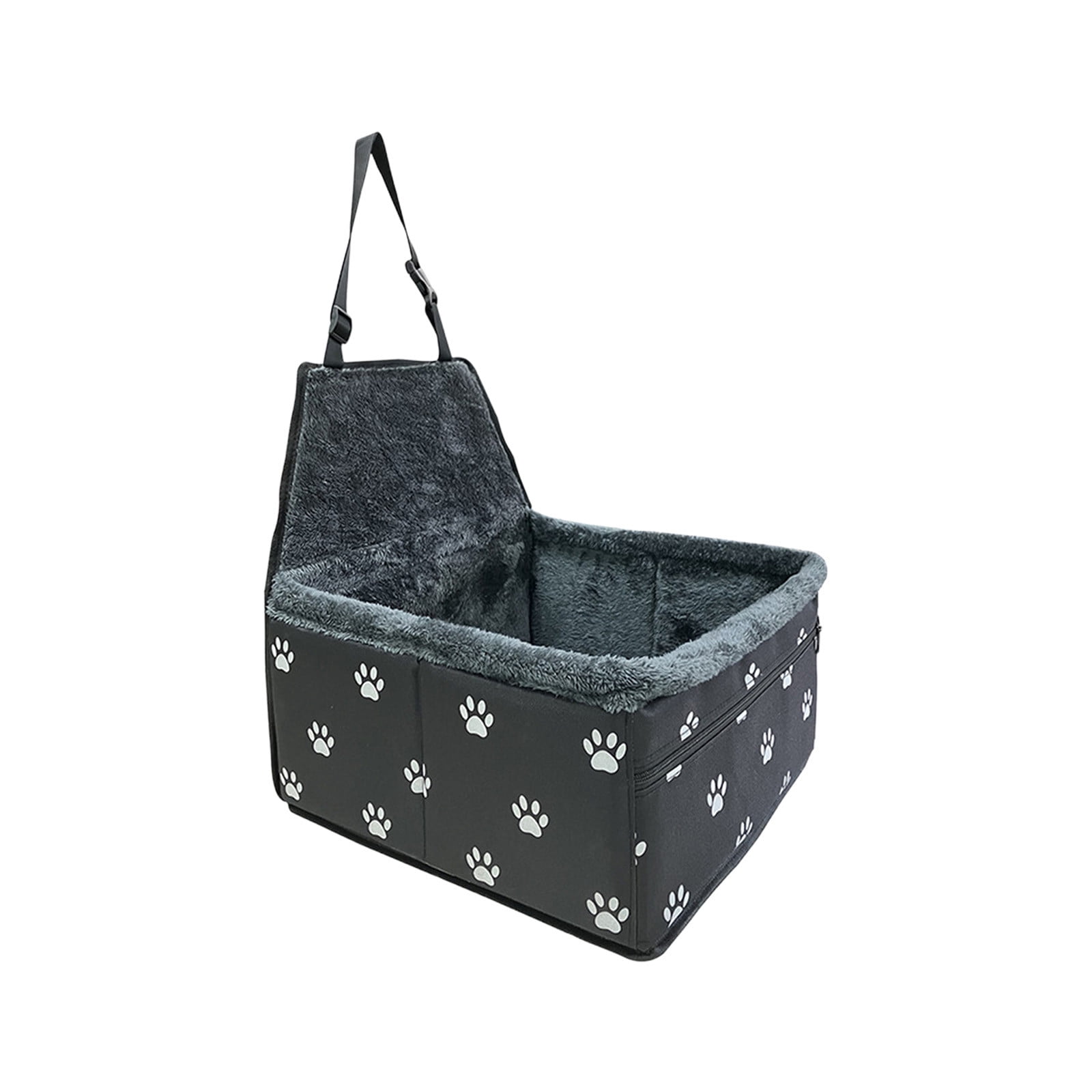 Yhmxh Pet Car Seat for Pet, Portable & Waterproof Oxford Dog Car Booster Seats, Comfort Cushion & Storage Pockets with Adjustable Straps, Foldable Travel Look Out Bag for Small Medium Dogs & Cats