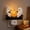 D#061, variant on Witch Ghost Campfire Night Light, Plug-in Wall Flickering Flame 3D Guitar Reading Ghost Lamp, Halloween Decor Spooky Season Wall Night Light for Bedroom, Cute Decor Gift for Kids Adults