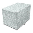 thumbnail image 1 of Neutral Color Dog Crate Cover, Repetitive Pebble Like Shapes Along Wavy Stripes Round Elements, Easy to Use Pet Kennel Cover for Dogs, 35" x 23" x 27", Pale Seafoam and White, by Ambesonne, 1 of 6