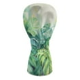 thumbnail image 2 of Yuyamidu Tropical Palm Leaves Golf Head Covers Waterproof PU Leather Golf Club Head Covers for Club Protective, Green Golf Accessory Gifts for Women Men, 2 of 7