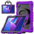 thumbnail image 2 of For Lenovo Tab TB-311XU/K10C TB-311FU Case 10.1 inch, 360 Rotating Shockproof Cover with Stand, Handle, Shoulder Strap, Purple, 2 of 7