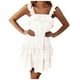 thumbnail image 1 of Vestido sin mangas con volantes de doble capa sin mangas con tirantes de color sólido de verano a la moda para mujer Fridja hj1272, 1 of 9
