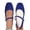 Blue, variant on Women Casual Shoes Square Toe Slip On Ballet Shoes Soft Breathable Flat Sole Large Size Canvas Shoes For Work And Daily Wear ,Us Size:6