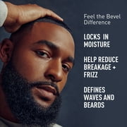 Bevel Men's Hair Pomade with Shea and Coconut Oil, for Waves and Beards, 3.4oz