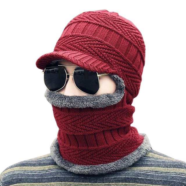 SharkTRUE All-In-One Warm Hat, Neck Gaiter & Gloves Set: Thick Fleece, Windproof, Stretchy & Stylish for Winter Outdoor Activities