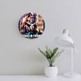 thumbnail image 4 of Wall Clock for Home Decoration, Captain America's Character Comic Funny Pattern Retro Mute Non-Ticking Classic Wall Clock Battery Powered Suitable for Home, Living Room, Kitchen, Office Decorations, 4 of 6