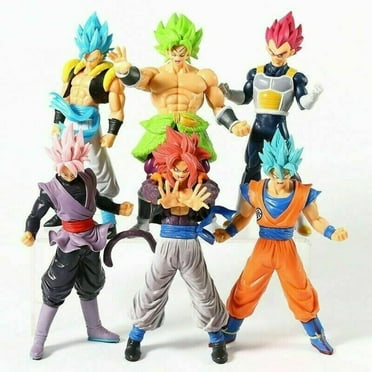 J&G 6 pcs Dragon Ball Z Figures Set Super Saiyan Goku Son Blue Vegeta Toy Christmas