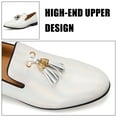 thumbnail image 2 of Men Loafers Fashion Loafers Wedding Shoes Loafers for Men Party Shoes,White/04,11 US, 2 of 5