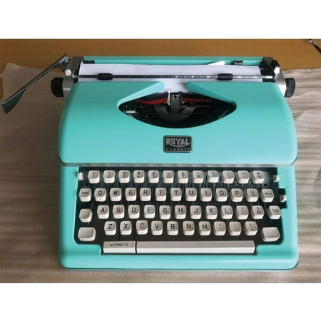 Royal Classic Manual Metal Typewriter Machine with Storage Case, Mint