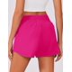 thumbnail image 2 of Pantalones cortos para correr PINSPARK para mujer, cintura alta, color rosa intenso, L, 2 of 6