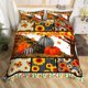 thumbnail image 3 of Ropa de cama Funda Nórdica Otoño Calabaza Girasol juego de cama Niños Niñas Geométrico, 3 of 6