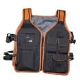 thumbnail image 2 of Work Vest for Men Chest Tools Vest Utility Chest Pack Drill Holder Lightweight universal tools Vest Electrician Carpenter Vest for Home, 2 of 9