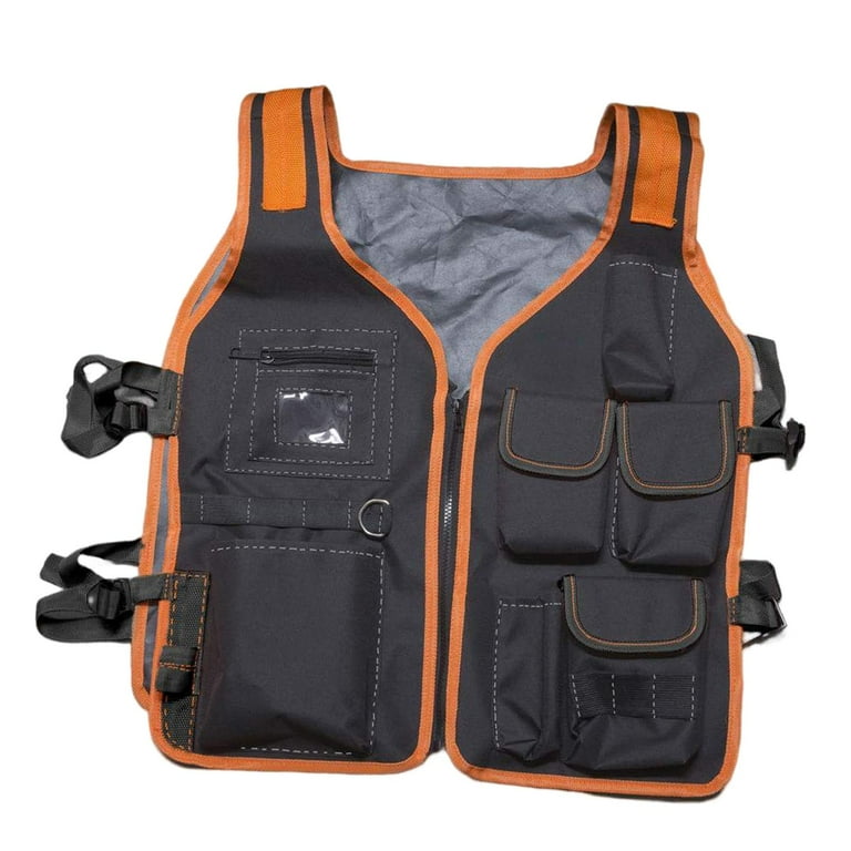 Miulika Work Vest for Men, Lightweight Tool Vest with Multi