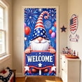 thumbnail image 4 of Independence Day Door Curtain Hanging Cloth Background Decoration, 180 x 90 cm Multicolor, Nylon Spandex with Rope, 1 Panel, 4 of 6