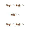 thumbnail image 2 of Gafas de sol en forma de corazón Sonducket con montura de metal dorado y lentes Tac, 2 of 6
