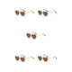 thumbnail image 2 of Gafas de sol en forma de corazón Sonducket con montura de metal dorado y lentes Tac, 2 of 6