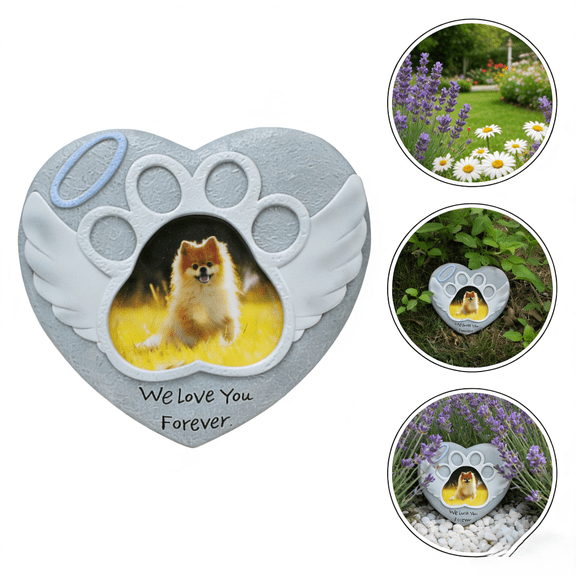 Amazon Pet Tombstone Pet Dog Cross-Border Creative Resin Simulation Memorial Stone Animal Cat Burial Memorial Ornament