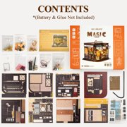 BenBen DIY Miniature House Kit, Mini Wooden Dollhouse Kit, Craft Gift for Adults, Teens, Friends