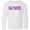 AA-White, variant on Inktastic Baltimore in Purple Text Long Sleeve Youth T-Shirt