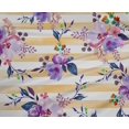 thumbnail image 4 of oneOone Polyester Lycra Fabric Stripe|Watercolor Leaves & Peony Floral_Printed Fabric 1 Yard 56 Inch Wide, 4 of 4