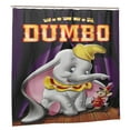 thumbnail image 3 of Dumbo Shower Curtain Cartoon Art Bath Shower Curtains with 12 Hooks, Waterproof Washable Polyester Bathroom Home Decor Set 72x72 Inch, Plastic, 3 of 8