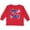 Red, variant on Inktastic 4th of July with Fireworks American Flag and Rocket Boys or Girls Long Sleeve Toddler T-Shirt