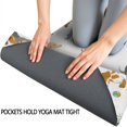 thumbnail image 3 of Cartoon Dachshund Hot Yoga Mat Towel Non Slip for Hot Yoga - Quick-Drying Yoga Mat Cover with 4 Corner Pockets with Travel Bag - Hot Yoga Towel Non Slip 74"x26", 3 of 6