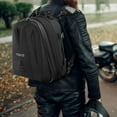 thumbnail image 7 of Mosiso Motorcycle Tail Bag, Waterproof Motorbike Rear Seat Bag with Rain Cover, 20L-28L Expandable Motorcycle Backpack Helmet Bag Luggage Storage Tool Gear Carry Bag with Handle,Black, 7 of 7