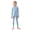 Light Blue, variant on Haitryli Girls Kids Base Layer Outfit Winter Thermal Top And Bottom Fleece Lined Underwear Set Cold Weather Brown 120