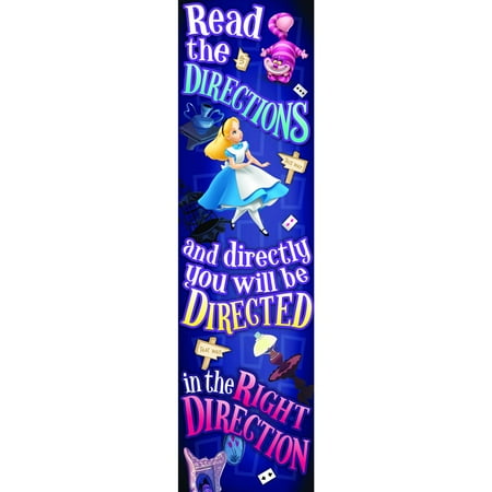 EU-849034 - Alice In Wonderland Right Direction Vertical Banner by Eureka