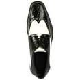 thumbnail image 4 of LIBERTYZENO Men's Leather Oxford Dress Shoes, Black/White, 8.5, 4 of 6
