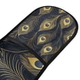 thumbnail image 4 of Yayeee Double Oven Mitt Kitchen Heat Resistant Baking 35" x7" Quilted Glove, Peacock Feathers Pattern, 4 of 6