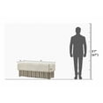 thumbnail image 3 of Designe Gallerie DG-BEN-1001 Jetta Fur Stainless Steel Hide Bench, 3 of 5