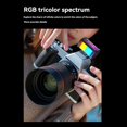 thumbnail image 3 of RGB Mini LED Light 400-750nM Camera Fill Light for Camera Lens Photography Vlog Live Streaming with Cold Shoe Mount, 3 of 7