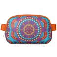 thumbnail image 1 of Geometric Mandala Belt Bag - Folk Style Pattern Adjustable Fanny Pack for Sports Enthusiasts, 1 of 4