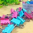 thumbnail image 5 of Windfall 1 Tub Medium Metal Paper Clips Assorted, Colored Binder Clips Multi Color Photo File Paper Document Clip Clamp Organizer Document File Ticket Binder Clips for Office Home, 5 of 7