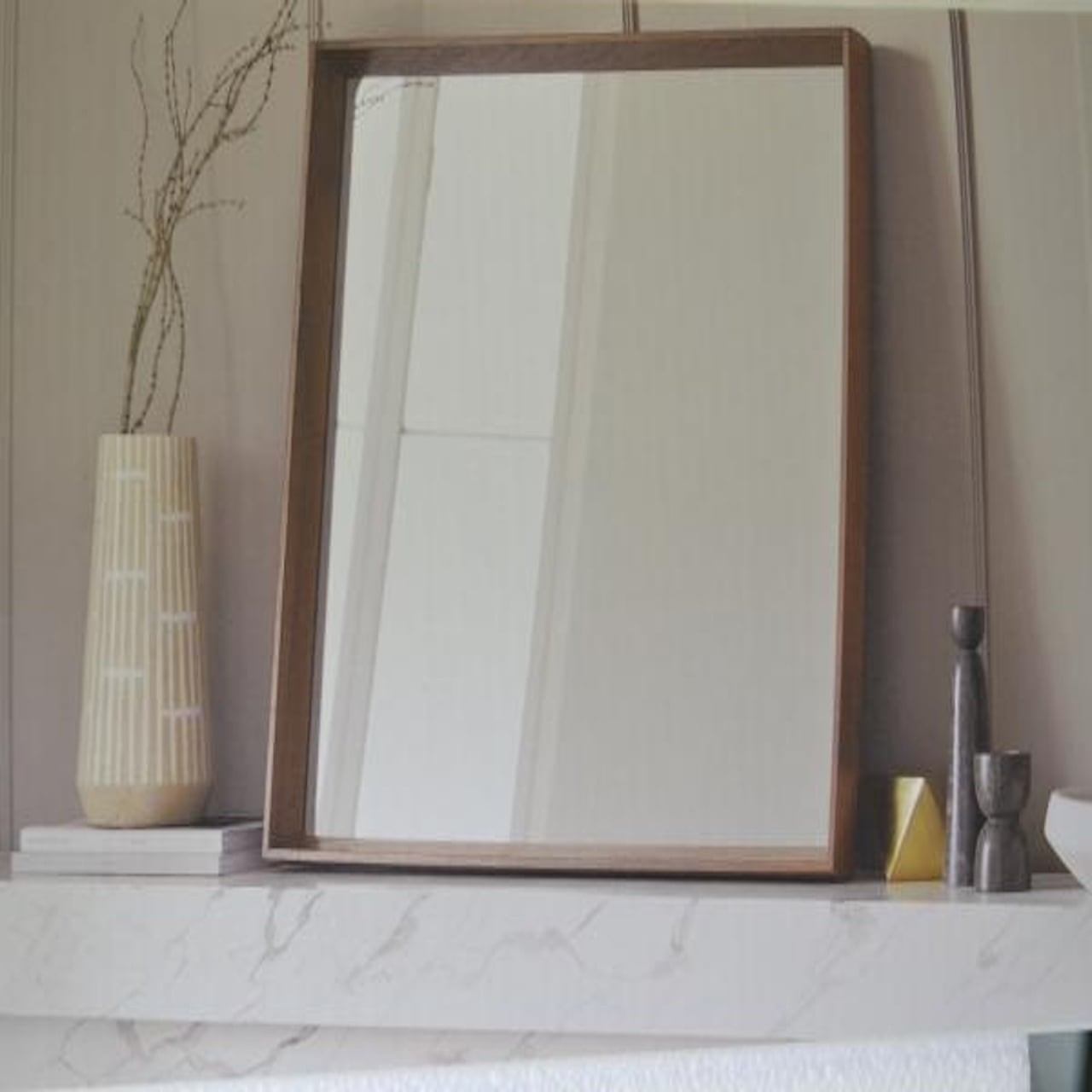 Project 62 Wall Mirror Columbia Walnut Finish Walmart Canada