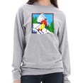 thumbnail image 3 of Plus Size Retro Skier Graphic Design Unisex Ring Spun Cotton Premium Long Sleeve T-shirt - Heather Grey 3XL, 3 of 4