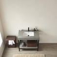 thumbnail image 3 of Miseno 702536-TB-WK-NM Funes 36" Free Standing Single Basin Vanity Set - Matte Black /, 3 of 7