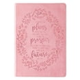 thumbnail image 1 of Diario de cuero rosa Christian Art Gifts Jeremías 29:11 Cuaderno inspirador 240 Páginas 6 x 8.5 x .8 pulg, 1 of 3