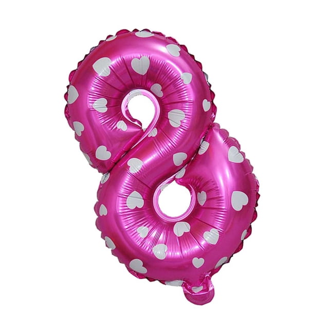 1 globo de aluminio con números y letras, color rosa y azul, para decoración de cumpleaños y aniversario, de 32 pulgadas.
