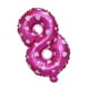 thumbnail image 1 of Globos de aluminio con números de color rosa y azul para fiestas de cumpleaños y aniversarios, 32 pulgadas, 1 of 7