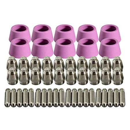 

RIVERWELD SG-55 AG-60 Plasma Cutter Torch Head Body 40Amp - 60Amp Accessories Consumable kit (Tips 1.2mm 60A kit 50pcs)