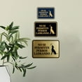 thumbnail image 3 of Signs ByLITA Classic Framed No Se Permiten Perros Ladrando Graphic Spanish Security Sign (Black /Gold) - Small, 3 of 6